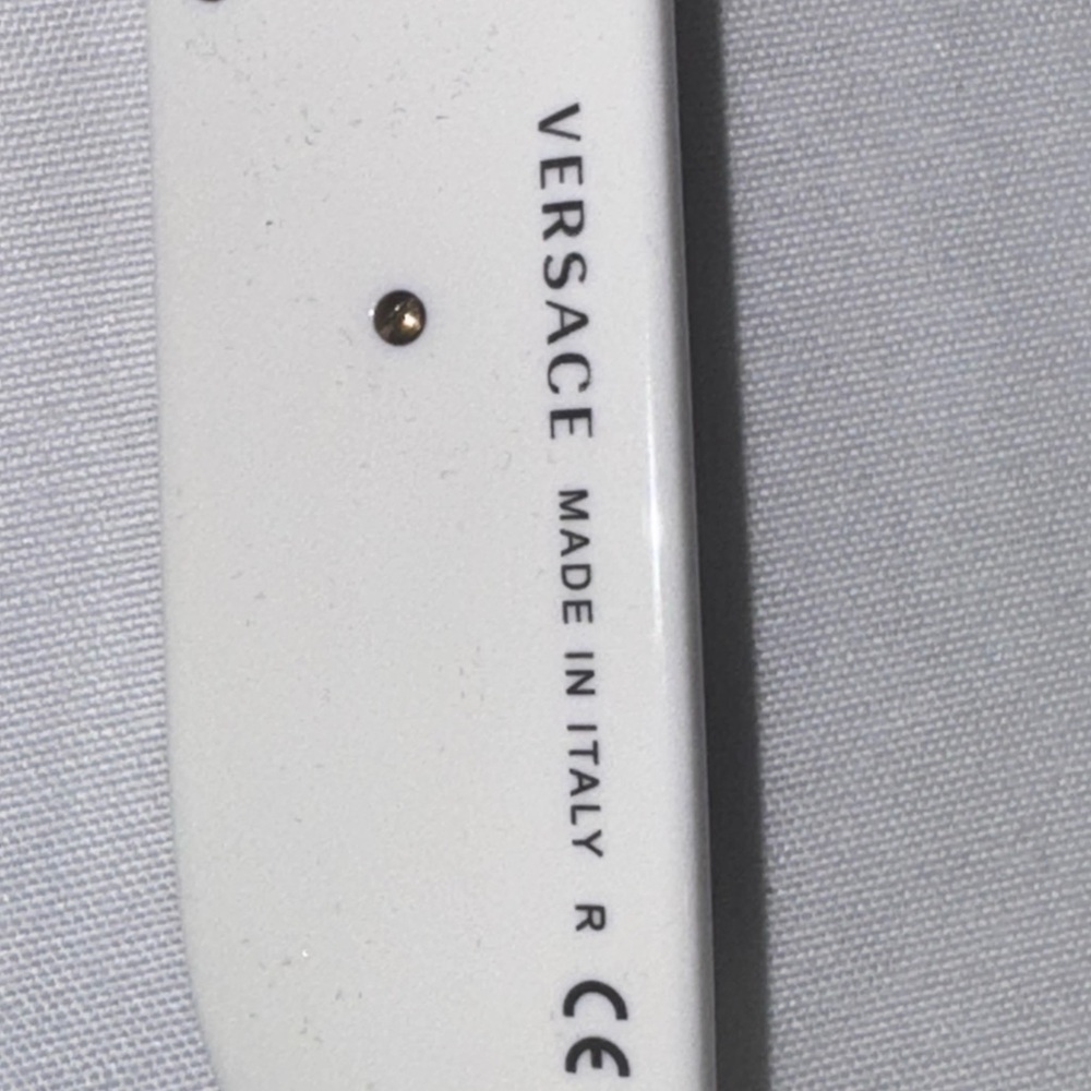 Versace White and Gold Sunglasses - Picture 5 of 6